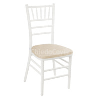 Product photo Chiavari chair cushion 01, 3 cm, beige from the manufacturer ChiedoCover, product picture, real product photo