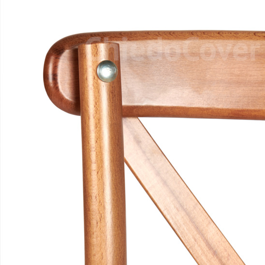 Crossback chair, light walnut, with cushion - photo 6