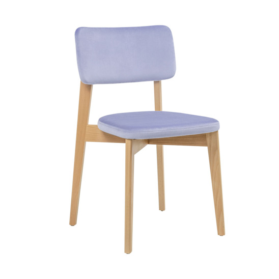 Topas chair, lilac velour Paddington 12, lacquer - photo 1