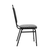 Product photo Denver 20mm - Light chair, black, black leatherette from the ChiedoCover company.