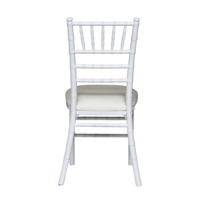 Product photo Chiavari chair-2 white, with upholstered seat from the ChiedoCover company.