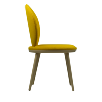 Product photo Ronda chair, yellow matting, beech legs from the ChiedoCover company.