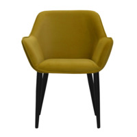 Product photo Euphoria chair without drapery, mustard velour, metal legs from the ChiedoCover company.