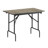 Product photo Leader table 1, 1200*800, ash, black, PVC edge from the manufacturer ChiedoCover, product picture, real product photo