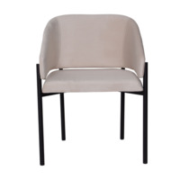 Product photo Gucci half seat, Evita 3 velour, metal RAL 9005 from the ChiedoCover company.