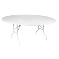 Product photo Table Leader 3, D 1500 mm, white, frame white from the manufacturer ChiedoCover, product picture, real product photo