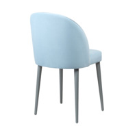 Product photo Tony's chair, blue, with high legs from the ChiedoCover company.