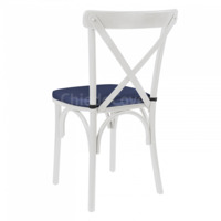 Product photo Crossback Chair cushion, blue from the ChiedoCover company.