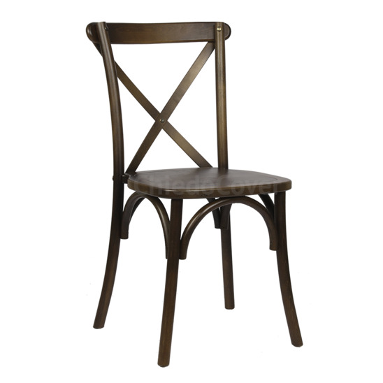 Crossback chair wood, wenge - photo 1