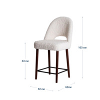 Product photo Mallin semi-legendary chair, suit. The Eskimo01 fur from the ChiedoCover company.