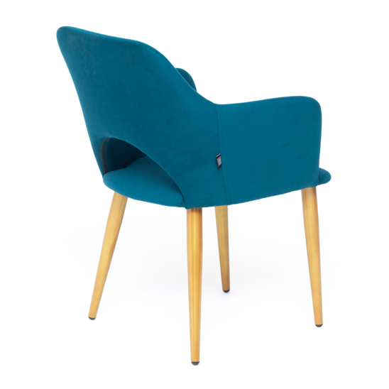 Aqua chair, blue velour - photo 4