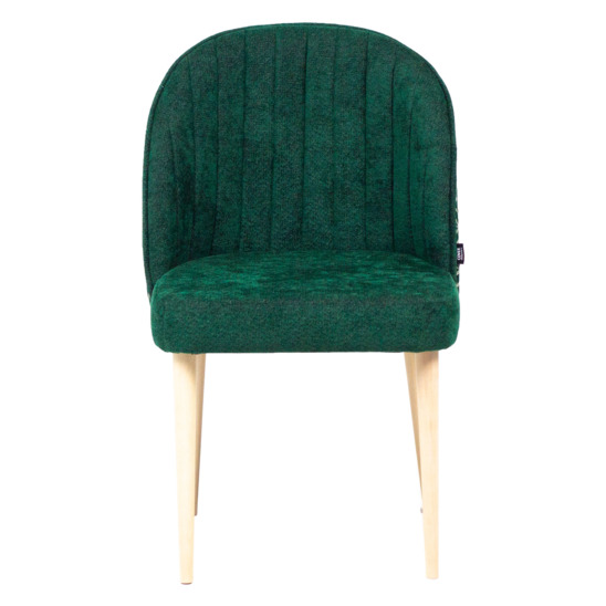 Tony's chair, green chenille, beech legs - photo 3