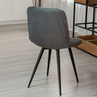 Product photo Chair cover with CHILLY backrest, large stitching, grey from the ChiedoCover company.