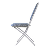 Product photo Hit 20mm folding chair, silver, blue crown from the ChiedoCover company.