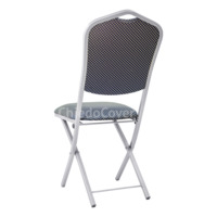 Product photo Hit 20mm folding chair, silver, blue crown from the ChiedoCover company.