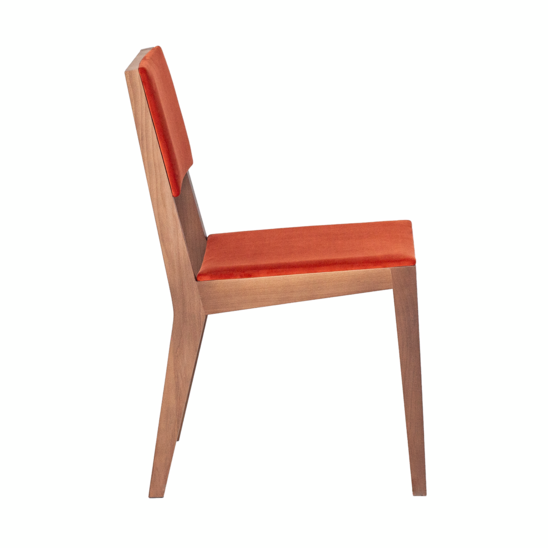 Laki chair, red velour - photo 3