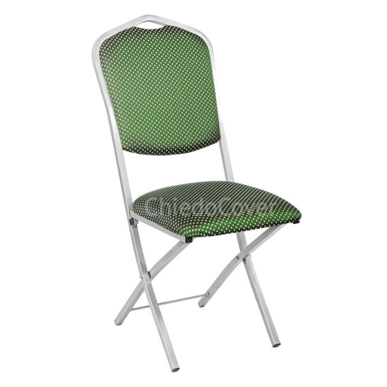 Hit 20mm folding chair, silver, crown green - photo 1