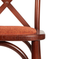 Product photo Crossback chair, mahogany, with cushion from the ChiedoCover company.