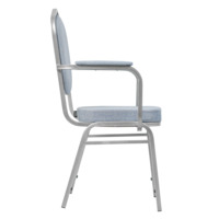 Product photo Hit 20mm with armrests, silver, Romeo 09 matting from the ChiedoCover company.