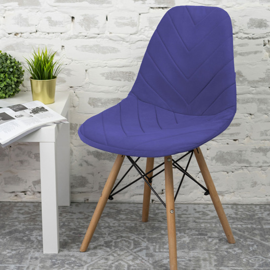 E03 chair cover for Eames, blue - photo 7