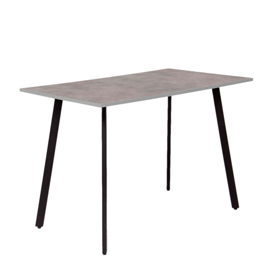 Loft Ray table, 1100x650x760mm F186 st9 Chicago concrete light grey, legs RAL 9005 matt - photo 1