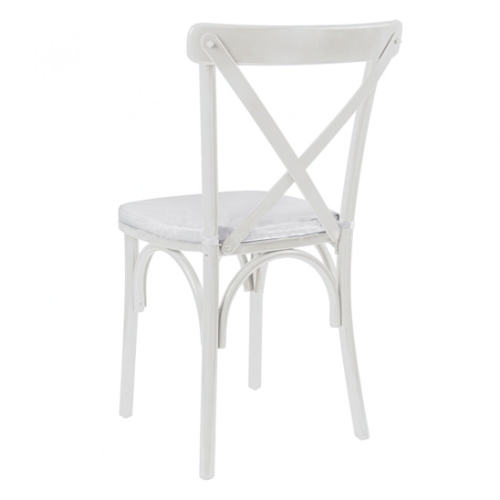 Crossback chair cushion, white - photo 2