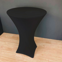 Product photo Table cover 05, D 80cm, H 110cm , black from the ChiedoCover company.