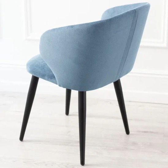 Mark chair, blue velour - photo 9