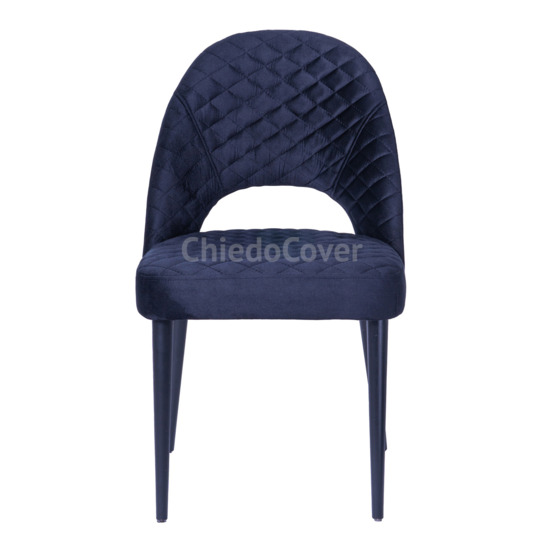 Mallin Diamond chair, corduroy blue, blue legs - photo 2