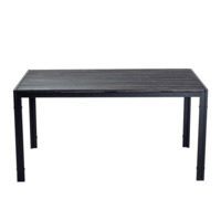 Product photo Collapsible Patio table, solid coniferous wood, black moire from the ChiedoCover company.