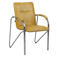 Product photo Samba M chair, orange, chrome frame from the manufacturer ChiedoCover, product picture, real product photo