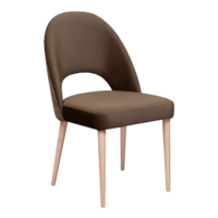 Product photo Mallin chair, milk chocolate velour, tapestry back, beige legs from the manufacturer ChiedoCover, product picture, real product photo