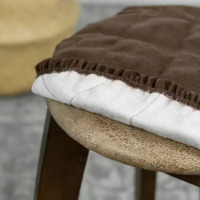 Product photo The stool cover is sealed, dark brown from the ChiedoCover company.