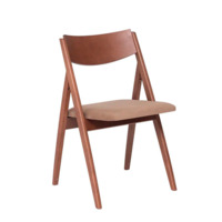 Product photo Folding chair Clack, velour Velluto 53, frame beech stain light walnut from the manufacturer ChiedoCover, product picture, real product photo