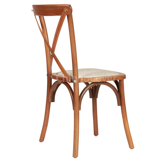 Crossback chair, light walnut, with cushion - photo 4