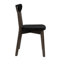 Product photo Ruby chair, velour Velutto-34 black, stain wenge from the ChiedoCover company.
