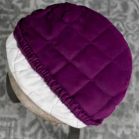 The stool cover is sealed, lilac - photo 3