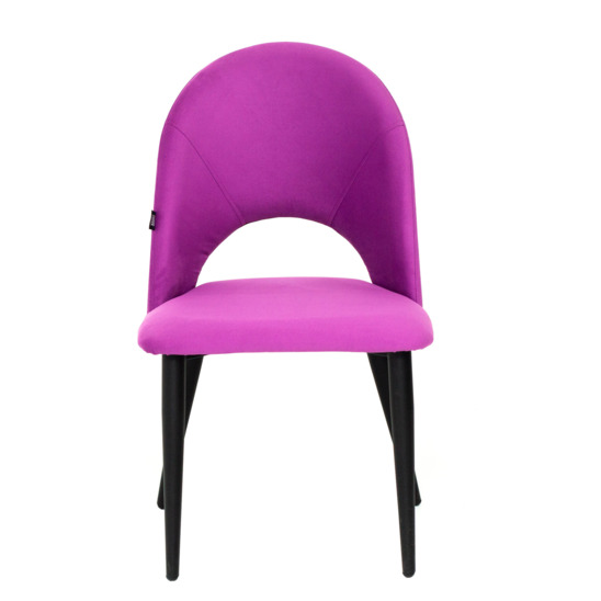 Ignis chair, lilac velour, metal legs - photo 2