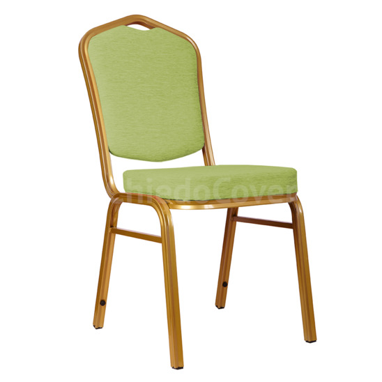 Chair Hit 25mm - gold, chenille light green - photo 1