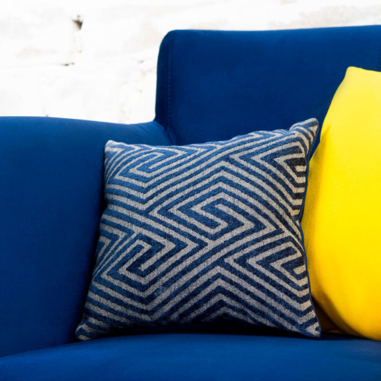 Decorative pillow Lazio, blue - photo 2