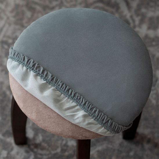 Stool cover, without foam, grey - photo 3