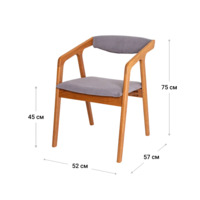 Product photo Fendi half-seat, velour Teddy 332, beech lacquer from the ChiedoCover company.