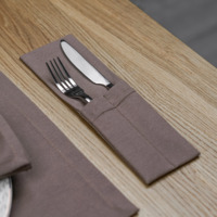 Product photo A set of placemats and couverts for 2 devices, cocoa from the ChiedoCover company.