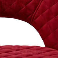 Product photo Mallin Diamond chair, red corduroy, black legs from the ChiedoCover company.