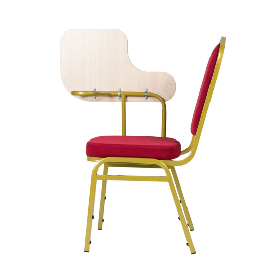 Hit 20mm Chair with Music Stand - gold, chenille red - photo 4