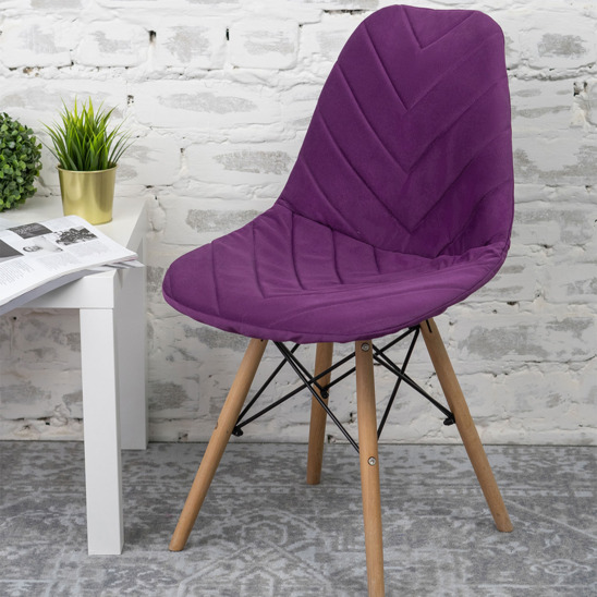 E03 chair cover for Eames, purple - photo 7