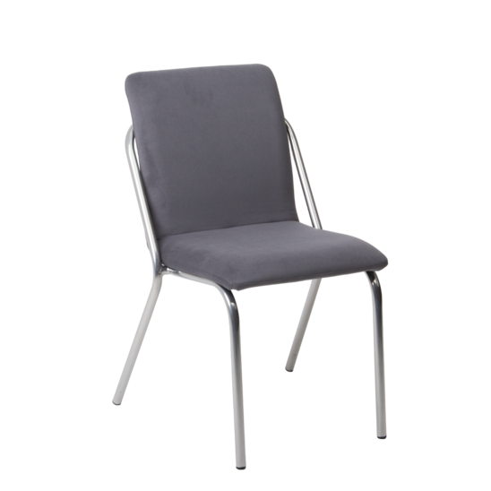 Valeria's chair, velour Velluto 32, legs metal chrome - photo 1