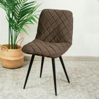 Product photo Chair cover with back CHILLY, brown from the ChiedoCover company.