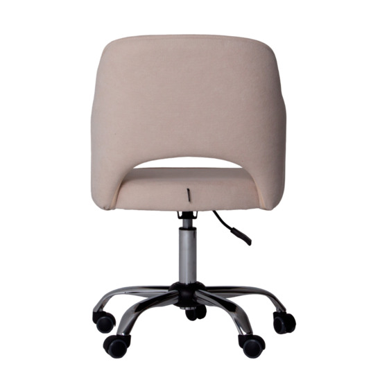 Rosa chair, chenille Epic 04, on a wheel base, chrome - photo 5