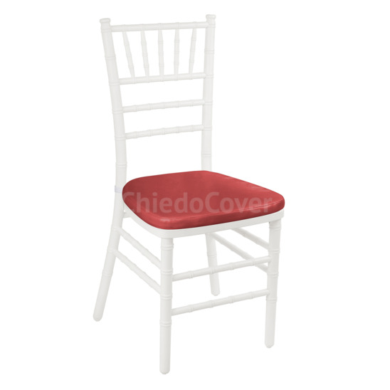 Pillow 01 for Chiavari chair, 3cm, red leatherette - photo 1